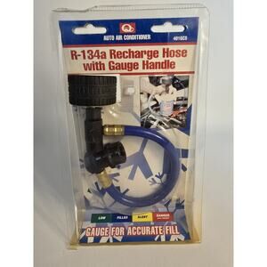 Quest 401GMCS R-134a Recharge Hose With Gauge Handle AUTO AIR CONDITIONER NOS